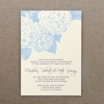 Hydrangea Wedding Invitation Template