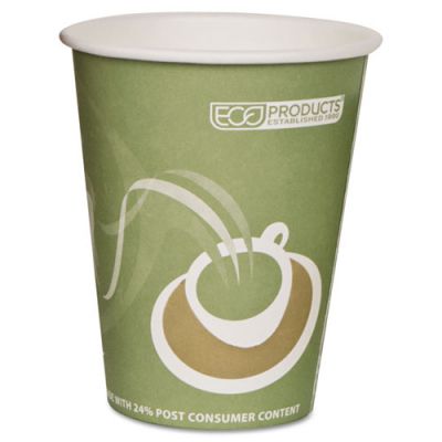 ECOEPBRHC12EW - Eco-Products Evolution World 24% PCF Hot Drink Cups; Sea Green; 12 oz.; 1000/Carton