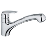 Eurodisc Low Profile Pull Out Faucet with Dual Spray, 33 330 Eurodisc Low Profile Pull Out Faucet with Dual Spray, 33 330