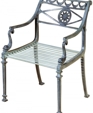 Star and Dolphin Design Arm Chair
