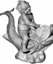 Two-Tier Fountain with Child and Dolphin
