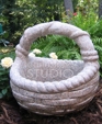 Slat and Vine Basket Planter