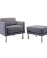 Boxer Lounge Chair & Ottoman