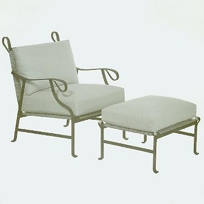 417 & 418 Petal Club Lounge Chair & Ottoman