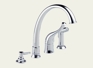Providence Contemporary Single Handle Kitchen Faucet w/ Soap Dispenser