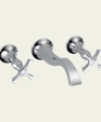 RSVP Wall Mount Vessel Faucet Cross Handles