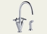 Trevi Cross Two Handle Kitchen Faucet w/ Sprayer Trevi Cross Two Handle Kitchen Faucet w/ Sprayer