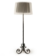 Hammered Iron Floor Lamp