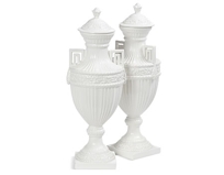 Greek Key Covered Urn