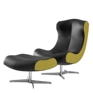 Alster Bridge Lounge Chair & Ottoman
