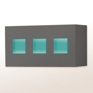 Linear Art Sconce ADA w/Accent Windows Linear Art Sconce ADA w/Accent Windows