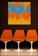 Kirkle Design Wall Art: Caffeine Fix Orange