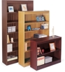 Wood veneer bookcases vbc72, vbc60, vbc30