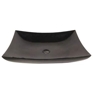 Black Granite Stone Countertop Vessel Sink w/ Drain