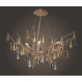 Bijou Eight-Light Silver Leaf Chandelier