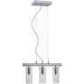 Minty Chrome Three-Light Chandelier