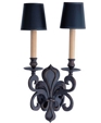 PETITE FLEUR-DE-LIS TWO-LIGHT SCONCE