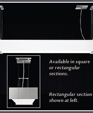 Laser Single Rectangular Pendant Laser Single Rectangular Pendant