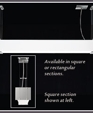 Laser Single Square Pendant