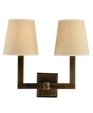 TWO LIGHT SQUARE TUBE SCONCE TWO LIGHT SQUARE TUBE SCONCE