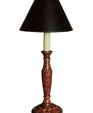 24" HAND PAINTED CANDLESTICK LAMP