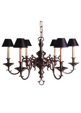 GEORGIAN 6 LIGHT CHANDELIER