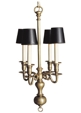 BALUSTRADE FORM FOUR LIGHT ENGLISH CHANDELIER