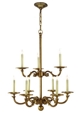 DOUBLE TIER NINE LIGHT SUSSEX CHANDELIER 