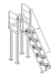 Steel Alternating Tread Stair Steel Alternating Tread Stair