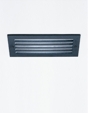 d1082 Flush mounted step light with five slot grill ADA
