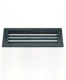 d1083 Flush mounted step light with three horizontal louvers ADA