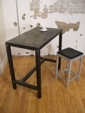 Small Bar with Steel Top
