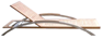 The Indio Sunbed - Teak/Alu The Indio Sunbed - Teak/Alu