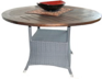 The Malta Table - Teak Top (Round or Square) The Malta Table - Teak Top (Round or Square)