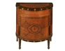 Demilune Nightstand With Exquisite Marquetry Inlays Demilune Nightstand With Exquisite Marquetry Inlays