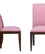 Pink Horsehair Sidechair