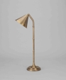 Bamboo Lamp with Shade, Brass