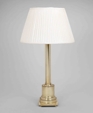 Round Column with Square Base, Brass