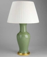 Crackled Fishtail Vase, Apple Green Crackled Fishtail Vase, Apple Green