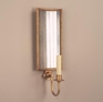 Tole and Mirror Wall Light Tole and Mirror Wall Light