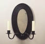 Oval Tole Mirror Wall Light Oval Tole Mirror Wall Light