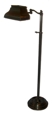 Antique Bronze Swing Arm Adjustable Height Floor Lamp