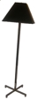 Nickel Floor Lamp with Square Shade
