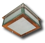 Square Nickel Ceiling Light Square Nickel Ceiling Light