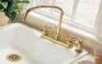 Hampton Kitchen Faucet w/Metal Cross Handles Hampton Kitchen Faucet w/Metal Cross Handles
