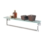 Town Square™ Towel Bar with Glass Shelf Town Square™ Towel Bar with Glass Shelf