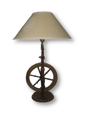 Antique Spinning Wheel Table Lamp