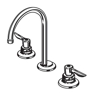 Monterrey 8" Widespread Gooseneck Lavatory Faucet