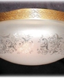 Etched Filigree Two Light Ceiling Mount Etched Filigree Two Light Ceiling Mount