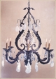 T83 "Kristina Jr." Iron with Crystal Chandelier